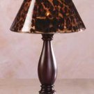 34319 Safari Glass Shade Candle Lamp