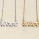 34515 1 DZ Gold Plated WWJD Necklaces (Retail - 2.99ea)