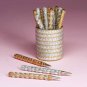 34545 20 Silver and Gold Beaded Pens (in holder) (Retail - 2.49ea)
