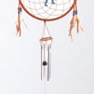 34749 Leather Kokopelli Wheel Chimes