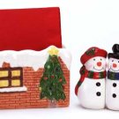 34790 Snowman Salt and Pepper, Brick House Napkin Holder