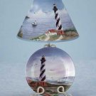 34831 Lighthouse Lamp and Plate Set