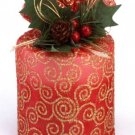 34878 Red Christmas Candle in Pouch