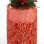 34880 Tall Two-Tone Red Pillar Candle