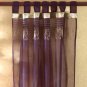 35025 Gold Embroidered Purple Curtain