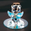 35069 March Glass Angel Bear