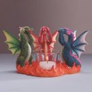 35184 See, Hear, Speak, Dragon Candle Holder