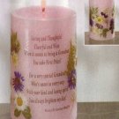 35226 Grandma Candle With Dried Flowers