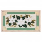 35267 Handpainted Magnolia Wall Plaque