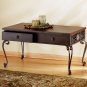 35334 Wood and Wrought Iron Occassional Table