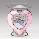 35354 Glass Angel Heart Oil Warmer