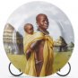 35375 Mother & Child Plate with Metal Stand