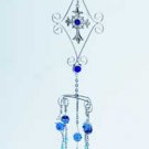 35380 Metal Wind Chime with Beads and Cross