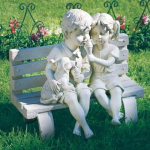 35385 Garden Statue Bench