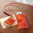35536 Embroidered Cell Phone Bag Set