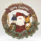 35577 Plush Santa & Friends Wreath