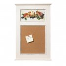 35591 Shabby Floral Wood Corkboard