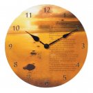 35688 Footprints Patchwork Clock