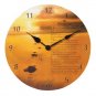 35688 Footprints Patchwork Clock