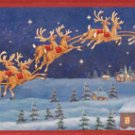 35748 Santa Sleigh Framed Wall Art