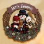 35758 Plush Snowman Family Wreath