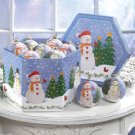 35765 1 Dozen Snowman Ball Ornaments