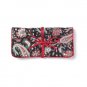 36766 Black Red Paisley Travel Bag