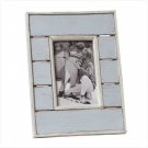 36666 Distress Blue White Photo Frame