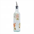 35824 CRACKED LINEN GLASS OIL BOTTLE