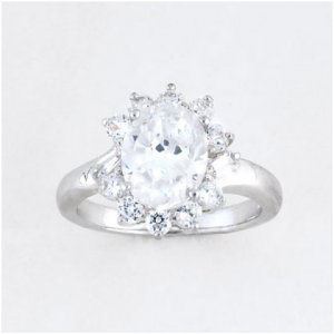 36897S08 Cubic Zirconia Princess Ring