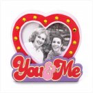 36610 You & Me Wood Heart Photo Frame
