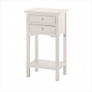 36644 White Table with 2 Drawers