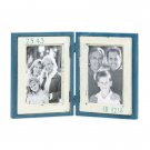 36664 Blue Double Photo Frame