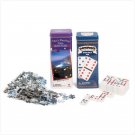 36729 Dominos & Jigsaw Puzzle In Tins