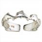 36919 Silver Dolphins Band Toe Ring