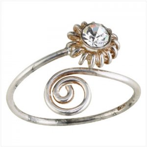 36916 Silver Sun Toe Ring