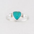 36921 Turquoise Heart Toe Ring