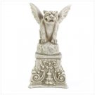 27072 Alabastrite Gargoyle On Pedestal