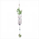 33152 Painted Metal Frog Wind Chime
