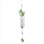33152 Painted Metal Frog Wind Chime