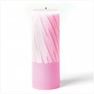 36751 Pink And White Pillar Candle