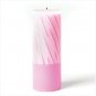 36751 Pink And White Pillar Candle