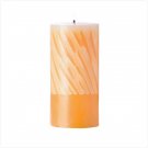 36752 Orange And White Pillar Candle
