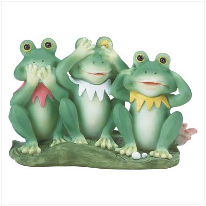 31759 Speak, See, Hear No Evil Frogs