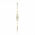36796 2 Tone Square Dial Metal Watch