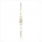36796 2 Tone Square Dial Metal Watch