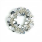 36934 Silver Payette Ponytail Holder
