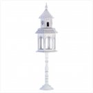 34702 Victorian Birdhouse and Birdfeeder on Stand