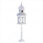34702 Victorian Birdhouse and Birdfeeder on Stand