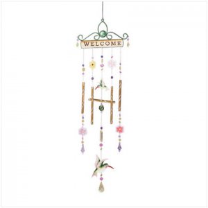 34364 Hummingbird Welcome Windchime